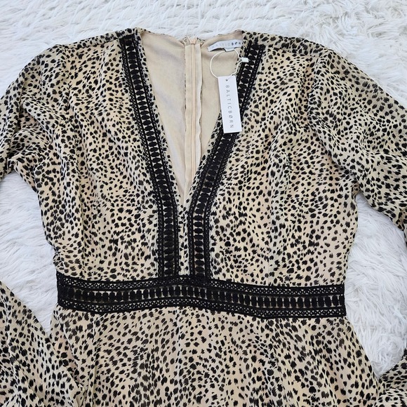 Baltic Born Leopard Print Maxi Dress with Black Accents - Picture 6 of 12
